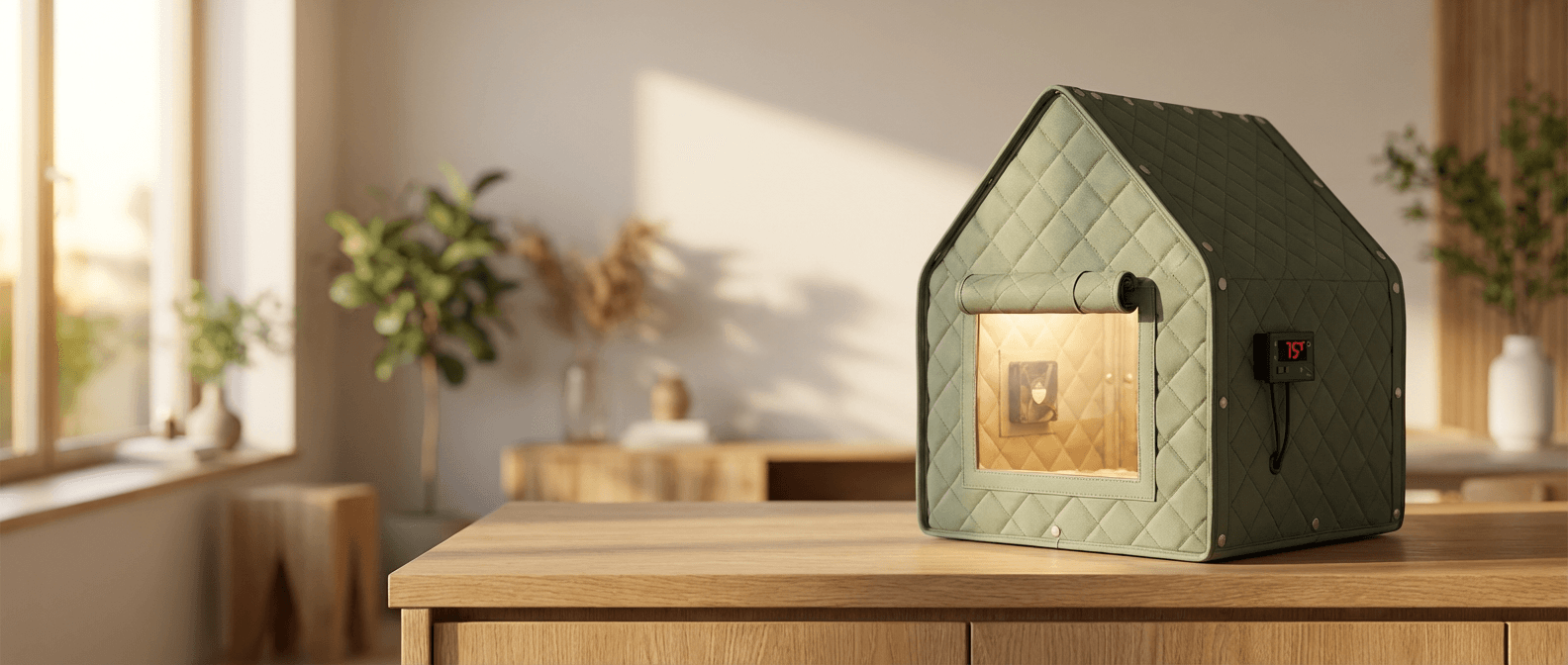 Sh-Room on a clean minimal countertop